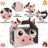 24 Pack Farm Animal Party Favor Boxes Farm Theme Birthday Goodie Boxes Farmhouse Animals Candy Christmas's Day Gift Bags Barnyard Candy Treat Boxes for Girls Kids Baby Shower Birthday Party Supplies Tevxj