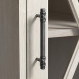 Bush Furniture Lennox Farmhouse Desk with Hutch and Keyboard Tray | Computer Table for Home Office, 60W, Linen White Oak Bush Business Furniture