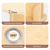 OOOK 2 Tier Rotating Bookshelf, Small Corner Bookshelf Floor Standing Wooden Narrow Bookcase Organizer for Kidsroom, Bedroom, Living Room OOOK