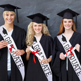 GCTWFYK 16 Pcs White Sashes, Blank Senior Satin Sash 2024 for Pageants, Plain Satin Sashes to Decorate for Beauty Pageant, Birthday, Wedding, Graduation, Party, DIY Supplies GCTWFYK