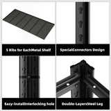 LI JIU HOME 84“H Garage Shelving Heavy Duty Storage Shelves 3500 LBS Adjustable Metal Shelving Uints and Storage for Garage,Warehouse,School,Commercial,Business, 62 "W x 24 "D x 84 "H LI JIU HOME