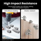 Boxed HD ABS-Like Resin Hard Tough 3D Printer Resin Photopolymer UV Curing 3D Resin Liquid with High Precision Suit for GK3 Ultra SLA/LCD/DLP Printing Functional Mechanical Print HD Light Gray 3.6KG Uniformation