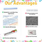 2 Pack Paint by Numbers Kit for Adults, Dragonfly Bee Paint by Numbers for Adults, DIY Adult Painting by Numbers Beginners on Canvas Acrylic for Home Wall Art Decor 12x16Inch (Rolled Package) Mandun