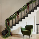 N&T NIETING 9FT Christmas Norfolk Pine Garland Real Touch Pine Artificial Garlands Faux Greenery Garland Winter Christmas Garland for Table Mantle Fireplace Indoor Outdoor Xmas Decorations (1 Pcs) N&T NIETING