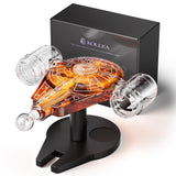 Valentines Birthday Gifts for Men Dad, Kollea Galaxy Spaceship Whiskey Decanter Sets for Men, Spacecraft Limited Edition, 2 Funny Shot Glasses, Unique Guys Brother Gift Ideas, Liquor Decanter for Bar Kollea