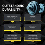 OVERTURE PETG Filament 1.75mm, 3D Printer Filament, 1kg Filament (2.2lbs), Dimensional Accuracy Probability +/- 0.02 mm, Fit Most FDM Printers (Black (1-Pack)) OVERTURE