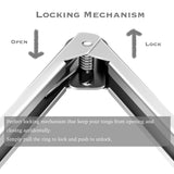 2 Pack Black Kitchen Tongs, Premium Silicone BPA Free Non-Stick Stainless Steel BBQ Cooking Grilling Locking Food Tongs, 9-Inch & 12-Inch ALLWIN-HOUSEWARE W