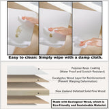 SHENGOCASE Modern Stylish 52.4 inches Tall Wooden Cat Tree Tower, Aesthetic Cat Condo Ladder with 5-Level Big Perch Platform Bed for Window Large Scratching Post SHENGOCASE