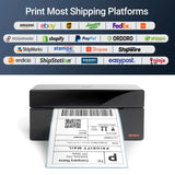 ORGBRO USB Shipping Label Printer, 4x6 Thermal Label Printer for Small Business, High Speed Sticker Printer for Commercial Grade Shipping Packages, Used for Amazon, Ebay, Shopify, USPS, Black ORGBRO