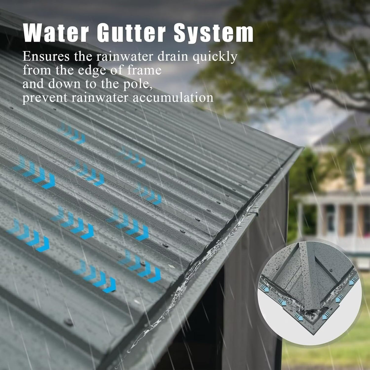 Domi 12'x20' Hardtop Gazebo Canopy,Outdoor Aluminum Gazebo with Galvanized Steel Double Roof,Large Permanent Gazebo Pavilion for Patio Deck Backyard,Curtain and Netting,Grey domi outdoor living