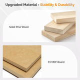 VINGLI Brown Nightstand Set of 2, Night Stand with Charger Station, Wood Nightstand with Textured Drawers, Large Nightstand, 3 Drawer Nightstand, Bedroom Nightstand, Bedside Table, Side Table VINGLI