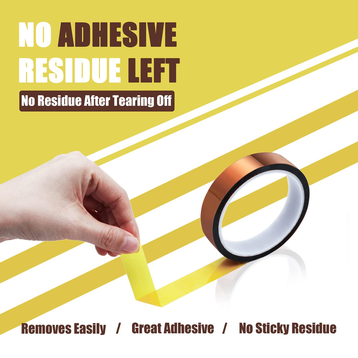 MEBMIK 6 Rolls 20mm x33m (108ft) High Temperature Heat Resistant Tape Heat Transfer Tape for Heat Sublimation Press No Residue and Heat Transfer Vinyl MEBMIK