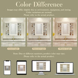 Virubi 36 Inch Wall Mounted Medicine Cabinet, Bathroom Storage Cabinet with Mirror Door and 6 Adjustable Open Shelf, Mirror Cabinet for Bathroom Virubi