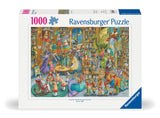 Ravensburger Midnight at The Library 1000 Piece Jigsaw Puzzle for Adults - 12000489 - Handcrafted Tooling, Made in Germany, Every Piece Fits Together Perfectly Ravensburger