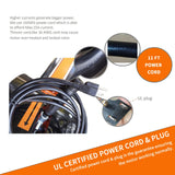 GarLUGH Log Splitter 9 Ton Household Electric Powered 2.7HP Horizontal Movable Fast Automatic Return Firewood Splitting Machine for Toughest Wood. GarLUGH