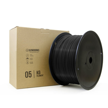 Gizmo Dorks PLA Filament for 3D Printers 1.75mm 5kg, Black Gizmo Dorks