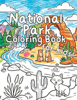 National Park Coloring Book for Kids: Simple Wildlife and Nature Scenes to Color from America's National Parks WoodArtSupply