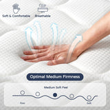 SIMARTH Twin Mattress 10 Inch for Kids Memory Foam Hybrid Mattress with Motion Isolation and Pressure Relief, Strong Edge Support, Pocket Spring Twin Size Mattres in a Box SIMARTH