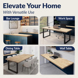 Howizz 4ftx30 x1.5 Desktop Hevea Butcher Block Countertop, Unfinished Solid Wood Butcher Block Table Top for DIY Coffee Table/Workbench Howizz