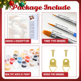 Christmas Paint by Numbers Kit for Adults, Christmas Adult Paint by Number Kits on Canvas Santa, Paint by Number for Adults Beginners for Home Decor 16x20 Inch hkejoi