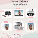 Therwen 30 Pcs Sublimation Metal Blanks Sublimation Sign Blanks Sublimation Blanks Aluminum Sheet Photo Blanks White Sublimation Panel Wall Aluminum Plate for DIY Printing Wall Decor(8 x 10 Inch) Therwen