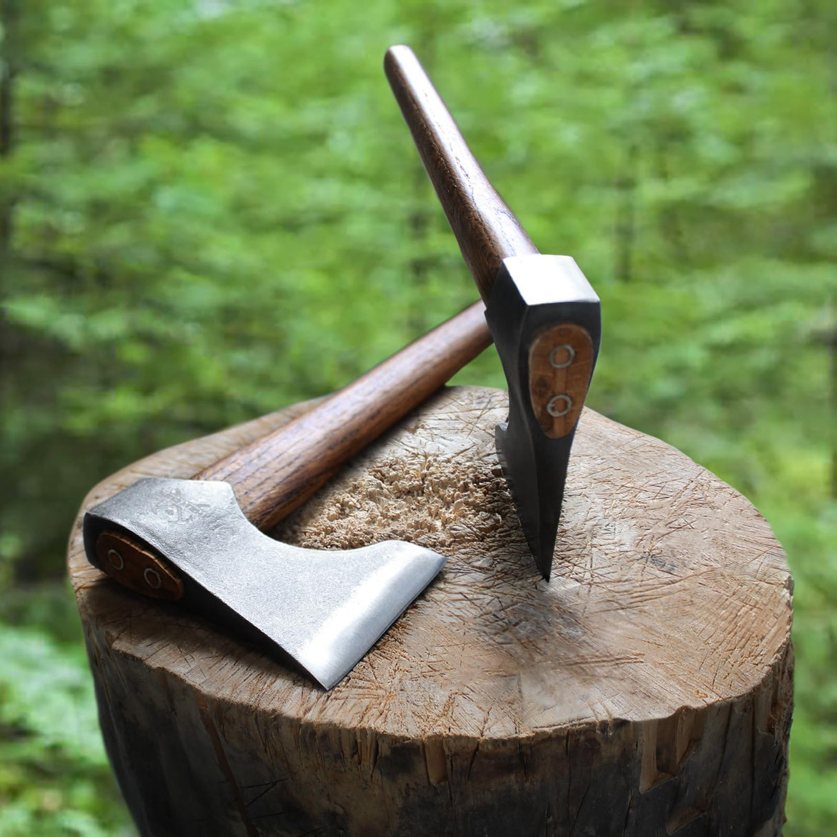 THRWCLUB Competition Throwing Axe, 2 Pack 16.5" Throwing Axes with 1065 High Carbon Steel & Wooden Handle, Perfect for Axe Throwing Game, Competition and Recreation, Gift for Men THRWCLUB