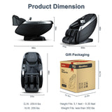 iBooMas 4D Massage Chair, Zero Gravity Massage Chair Full Body with 24 Modes,Automatic Footrest Extension,Sleep Mode,Shoulder Waist and Instep Heat,APP Control,Foot Roller,IBM-P03(Black) iBooMas