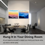 BAISITE Paint by Numbers Kit for Adults Beginners,12" Wx16 L 2 Pack Canvas for Painting Kits for Adults in Colorful Box-PBN205-206 BAISITE