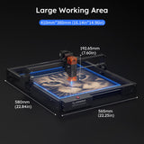 ATOMSTACK 10W Laser Engraver, A10 PRO V2 Laser Cutter, 0.06mm High Accuracy Laser Engraving Machine for Wood and Metal, Dark Acrylic, Glass, Leather ATOMSTACK