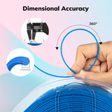 AMOLEN Rapid PETG Basic 3D Printer Filament High Speed PETG 1.75mm Dimension Accuracy +/-0.02mm 500mm/s High Speed Strong Toughness 1KG/2.2lb Dark Blue AMOLEN