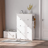 HOMIDEC Shoe Rack, 6 Tier Shoe Storage Cabinet 24 Pair Plastic Shoe Shelves Organizer for Closet Hallway Bedroom Entryway HOMIDEC