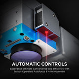 OMTech 50W Fiber Marking Machine with LightBurn, 7x7 Inch Fiber Laser Engraver for Metal Silver Gold Aluminum More, Fiber Laser Engraving Machine Marker Etcher with JPT Laser Source Autofocus Camera OMTech