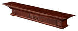 Pearl Mantels ARYB7241670 Elegantly Detailed Wood Mantel Shelf, 72", Distressed Cherry Pearl Mantels