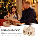 Uonlytech 1 Set diorama puzzles for adults adult puzzle wooden jigsaw puzzles wooden puzzle for adults wooden house model assembly house puzzle funny puzzles model house manual log cabin 3D Uonlytech