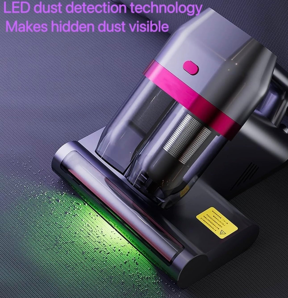Bed Vacuum Cleaner, Mattress Vacuum Cleaner with UV & Ultrasonic, 15KPa Suction Handheld Bed Vacuum with High-Heating Technology, Deep Cleans Beds, Pillows, Sofas, Pet Hair, 500W Generic