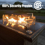 LayinSun 15 Pieces Patio Furniture Set with Fire Pit Table, Black Rattan Modular Sectional Outdoor Conversation Sofa Set, Swivel Rocking Chairs Set LayinSun