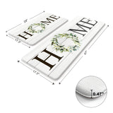 KIMODE Farmhouse Kitchen Mat 2PCS Anti Fatigue Kitchen Rugs Non-Skid Waterproof Kitchen Floor Mat Cushioned Comfort Standing Mat for Office,Laundry,Sink,Home KIMODE