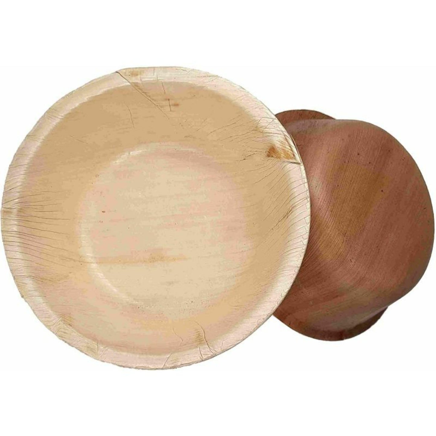 Dtocs 5.5 Inch Round Palm Leaf Bowls Set (50) | 16 Oz Bamboo Bowls Disposable Like Sturdy, Leak Proof Compostable Bowls | Serving Bowls for Fruits, Cereals, Soup | Alternate to Plastic, Wooden Bowls