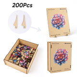 Wooden Puzzles for Adult, Flower Succulent Puzzle for Girl, Challenging Puzzle, 200 Piece Luxurious Shaped Wooden Puzzles for Adults, Family Game Medium 11.2 * 15.9in Reouinty