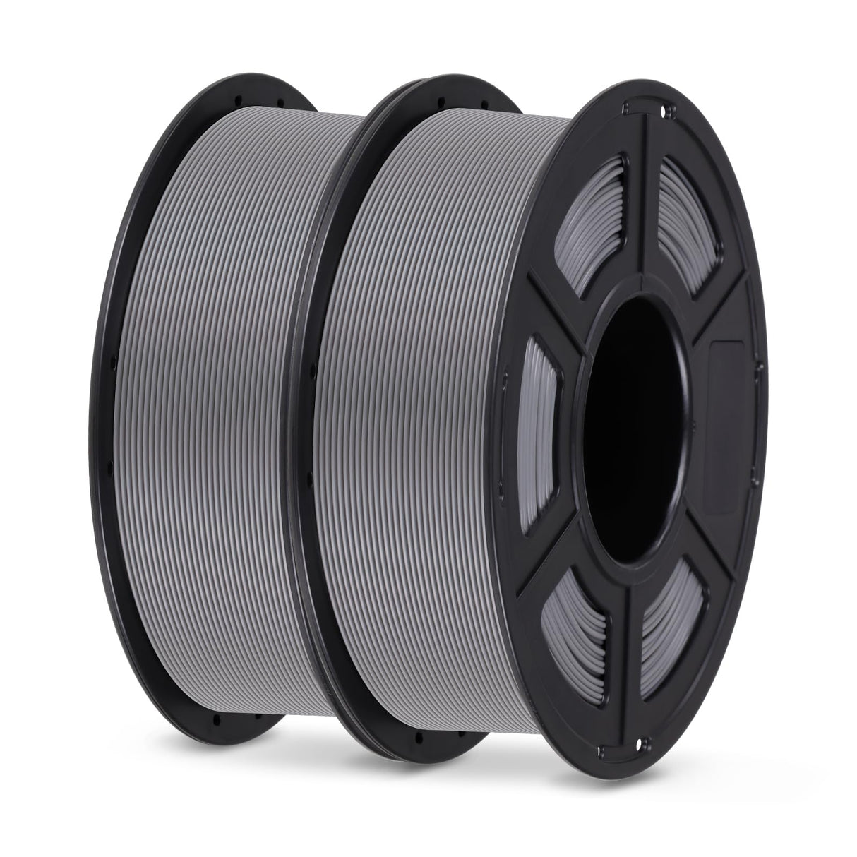 ANYCUBIC PLA Filament 1.75mm Bundle, 3D Printing PLA Filament 1.75mm Dimensional Accuracy +/- 0.02mm, 1KG Spool (2.2 lbs), 2KG Grey+Grey ANYCUBIC