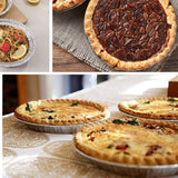 Waytiffer 9" Pie Pans (10pack) - Disposable Aluminum Foil Pie Tins,Heavy-duty, Baking Tin Plates, Standard Size Waytiffer