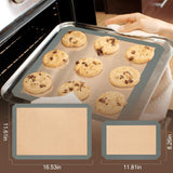 Silicone Baking Mat, 3 Pack Reusable Baking Mat, Non-Stick, Food Safe Silicone Mats for Baking, Oven Baking Sheet for Making Cookies, Macaroons, Bread Koolstuffs
