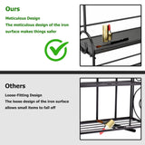 YIUKEA Bathroom Organizer Countertop - 3 Tier Spice Rack Organizer, Counter Organization and Storage for Bathroom, Kitchen, Bedroom, Offices, Foldable YIUKEA
