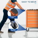 CMFYDAILY 5-Drawers Garage Tool Chest, Large Capacity Tool Cabinet Heavy Duty Mechanic Rolling Tool Box Metal Locking Tool Cart with Drawers and Wheels for Storage CMFYDAILY