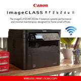 Canon imageCLASS MF262dw II - Wireless Monochrome Laser Printer with Print, Copy and Scan, Black Canon