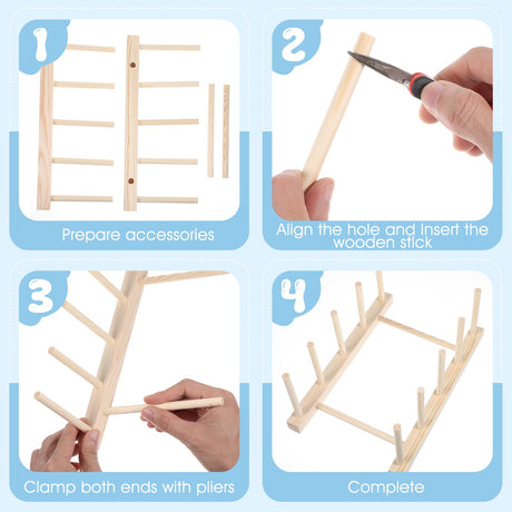 Wooden Puzzle Display Stand, Jigsaw Puzzle Holder Rack Wood Display Stand Craft Collection Storage Organizer Shelf for Adults Craft Collection Lovers Larrel
