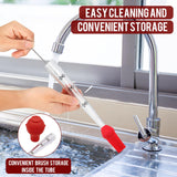 Turkey Baster, Baster Tool for Cooking-Baster Syringe for Home Baking, Turkey Baster and Injector Set with Detachable Silicone Bulb, Meat Marinade Injector Needles for Thanksgiving-Red ENNSOO