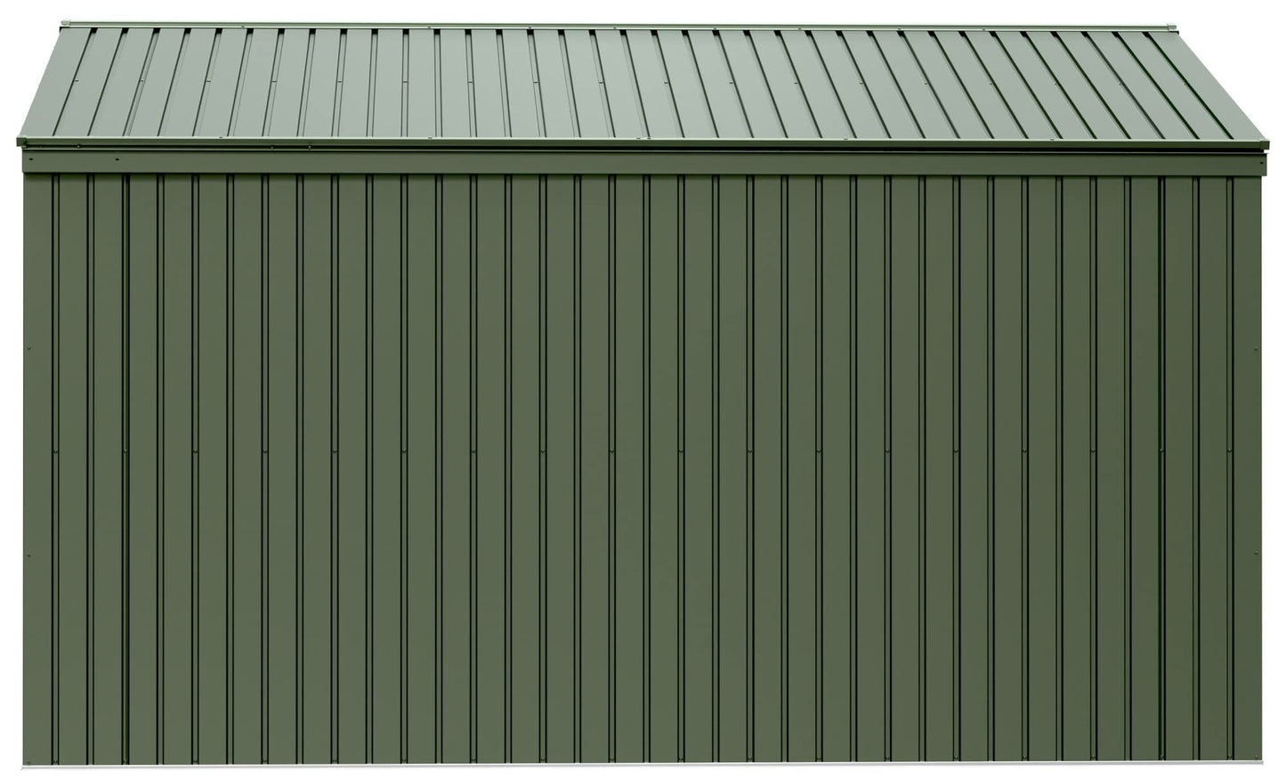 Scotts 10' x 12' Outdoor Lockable Water-Resistant Steel Storage Shed Building with Tool Hanger and Gable Roof, Green - WoodArtSupply