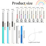 13 PCS Punch Needle Kit Embroidery Punch Needle Tool Punch Needles with Handles Punch Embroidery Kit with 10 Sizes Embroidery Tool Punch for Adults Beginner Cross Stitch DIY Craft Styquenzer