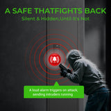 MyVoice 53" In-Wall Gun Safe Between Studs, Dual Alarm System Hidden Rifle Safe with Electronic Touchscreen Lock, 19-Gauge Steel for Concealed Firearm Storage, Silent Mode Home Defense, Quick-Access MyVoice